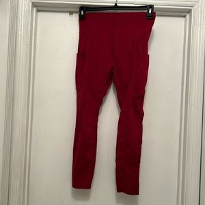 Fabletics leggings in red size Medium